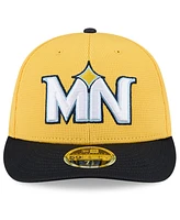 New Era Men's Yellow/Black Minnesota Twins City Connect Batting Practice Low Profile 59FIFTY Fitted Hat