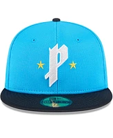 New Era Men's Neptune Blue/Navy Philadelphia Phillies City Connect Batting Practice 59FIFTY Fitted Hat