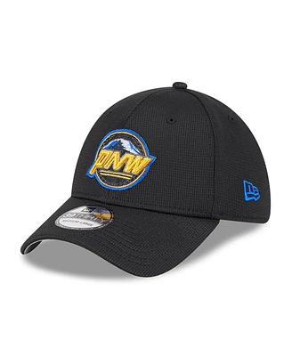 New Era Men's Black Seattle Mariners City Connect Batting Practice 39THIRTY Flex Hat