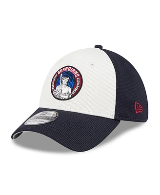 New Era Men's Navy/White Cleveland Guardians City Connect Batting Practice 39THIRTY Flex Hat