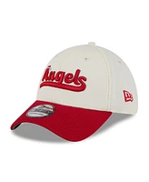 New Era Men's Cream/Red Los Angeles Angels City Connect Batting Practice 39THIRTY Flex Hat