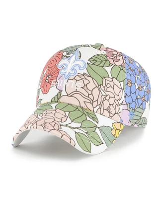 '47 Brand Women's White New Orleans Saints Florentina Clean Up Adjustable Hat