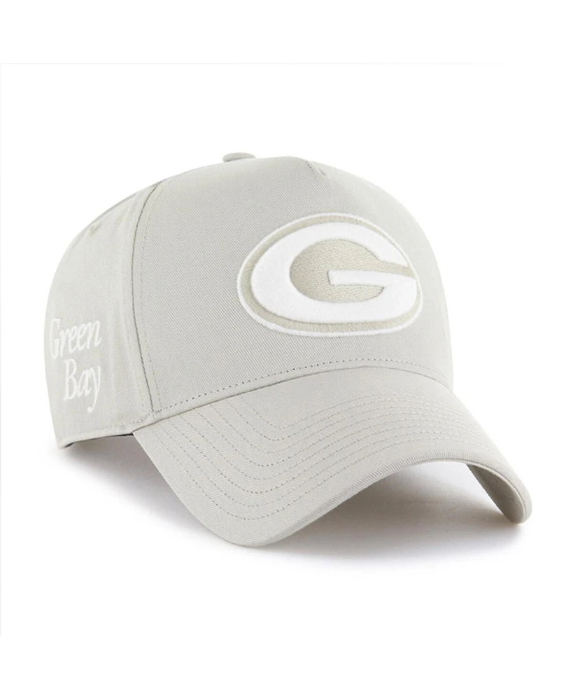 '47 Brand Men's Cream Green Bay Packers Foundation Offside Adjustable Hat