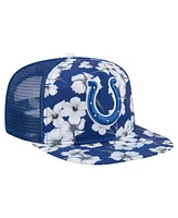 New Era Men's Royal Indianapolis Colts Adventure Pattern Golfer Snapback Hat