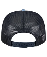 New Era Men's Navy Atlanta Braves Hula Trucker 9SEVENTY Adjustable Hat