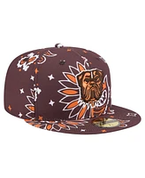 New Era Men's Brown Cleveland Browns Paisley 59FIFTY Fitted Hat