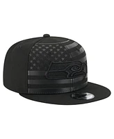New Era Men's Black Seattle Seahawks Independent 9FIFTY Snapback Hat