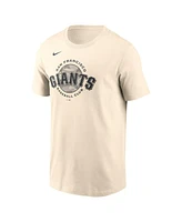 Nike Men's Cream San Francisco Giants Camo Logo T-Shirt