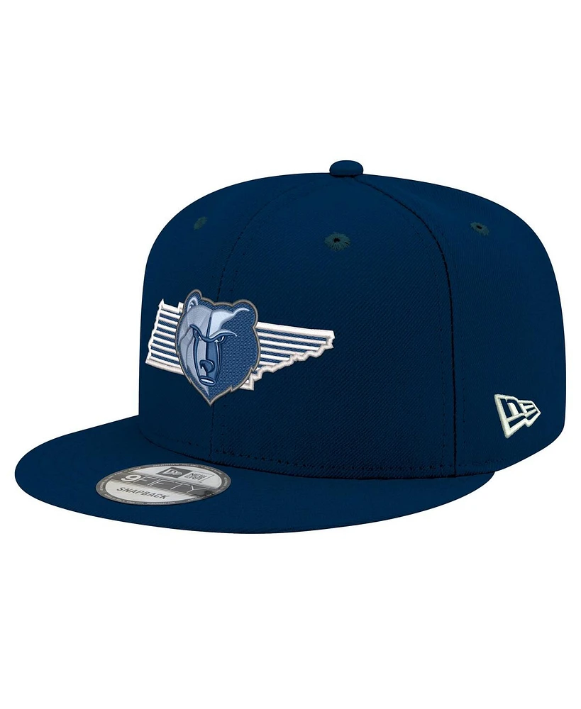 New Era Men's Navy Memphis Grizzlies State Pride 9FIFTY Snapback Hat