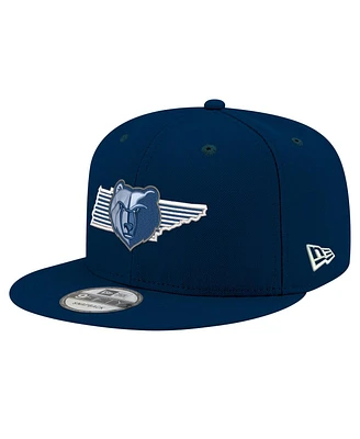 New Era Men's Navy Memphis Grizzlies State Pride 9FIFTY Snapback Hat