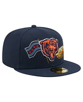 New Era Men's Navy Chicago Bears State Stitch 59FIFTY Fitted Hat