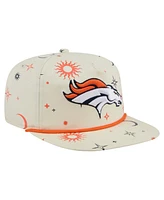 New Era Men's Cream Denver Broncos Celestial Golfer Adjustable Hat