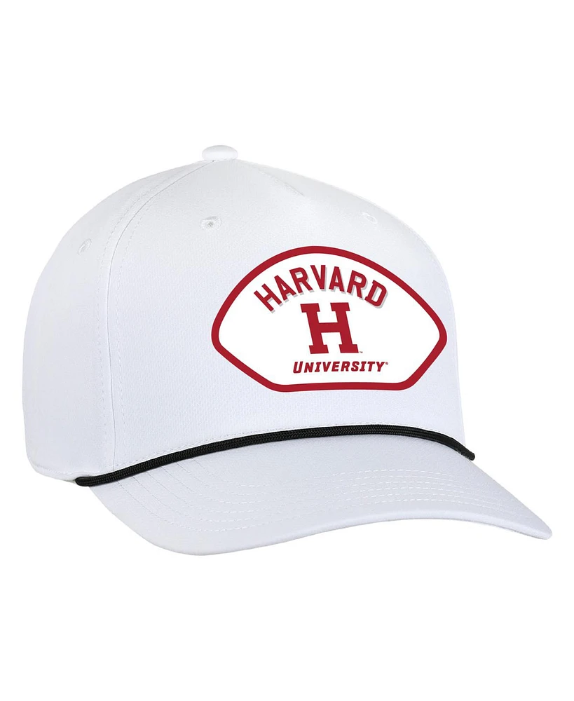 Ahead Men's White Harvard Crimson Alto Rope Adjustable Hat