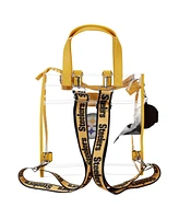Loungefly Pittsburgh Steelers Clear Convertible Backpack Tote Bag