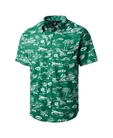 Reyn Spooner Men's Green New York Jets Throwback Pua Performance Shirt