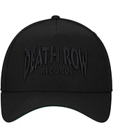 Lids Men's Black Death Row Records A-Frame Tonal Adjustable Hat