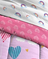 Dream Factory Balloon Hearts Reversible -Pc. Comforter Set