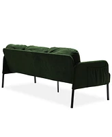 Modern 3-Seater Polyester Sofa: Comfy & Space-Saving