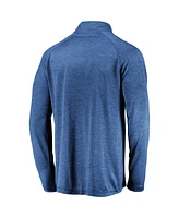 Fanatics Men's Royal Florida Gators Lightweight Striated Raglan Quarter-Zip Sweatshirt