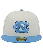 New Era Men's Cream North Carolina Tar Heels Chrome 59FIFTY Fitted Hat