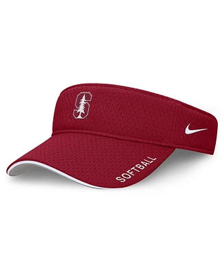 Nike Men's and Women's Cardinal Stanford Cardinal 2025 Dugout Softball Ace Performance Adjustable Visor Hat