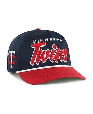 '47 Brand Men's Navy Minnesota Twins Drop Shadow Rope Hitch Adjustable Hat