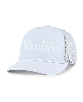 '47 Brand Men's Light Blue New York Yankees Foundation Script Hitch Adjustable Trucker Hat