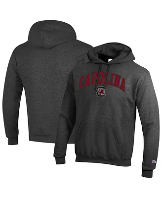 Champion Men's Charcoal South Carolina Gamecocks Arch Over Logo Pullover Hoodie