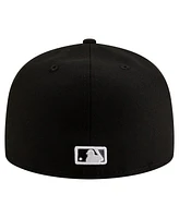 New Era Men's Black Chicago White Sox 125th Anniversary 59FIFTY Snapback Hat