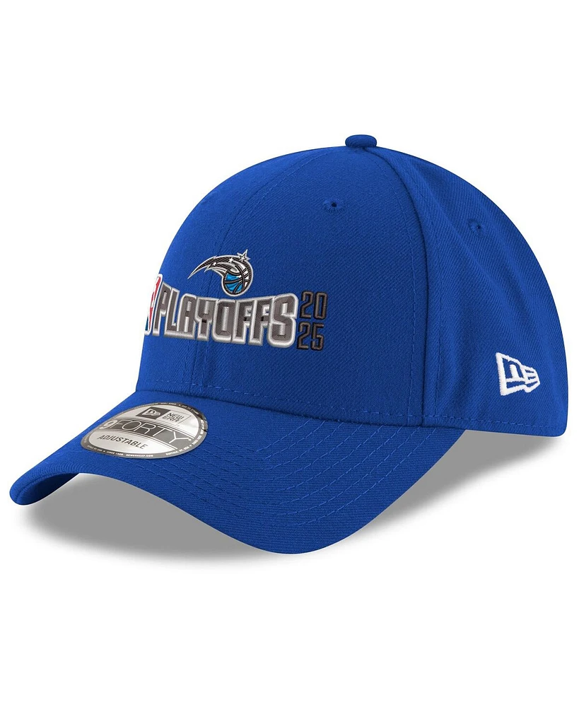 New Era Men's Blue Orlando Magic 2025 Nba Playoffs 9FORTY Adjustable Hat