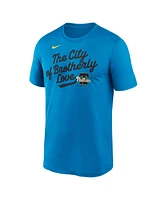 Nike Men's Blue Philadelphia Phillies 2025 City Connect Team Phrase Script Legend Performance T-Shirt