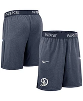 Nike Men's Navy Los Angeles Dodgers Authentic Collection City Connect Performance Knit Shorts