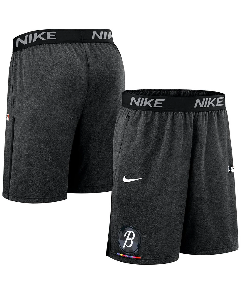 Nike Men's Black Baltimore Orioles Authentic Collection City Connect Performance Knit Shorts