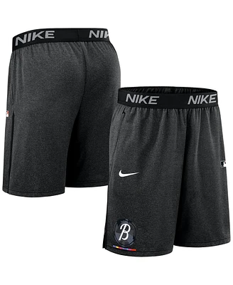 Nike Men's Black Baltimore Orioles Authentic Collection City Connect Performance Knit Shorts