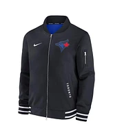 Nike Men's Black Toronto Blue Jays Authentic Collection City Connect Full-Zip Bomber Jacket
