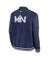 Nike Men's Navy Minnesota Twins Authentic Collection City Connect Full-Zip Bomber Jacket