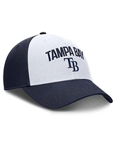 Nike Men's White/Navy Tampa Bay Rays Club Performance Adjustable Hat