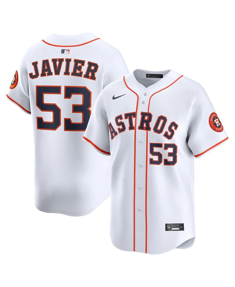 Nike Men's Cristian Javier White Houston Astros Home Limited Player Jersey