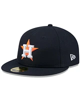 New Era Men's Navy Houston Astros 2025 Jackie Robinson Day Retro Crown 59FIFTY Unstructured Fitted Hat