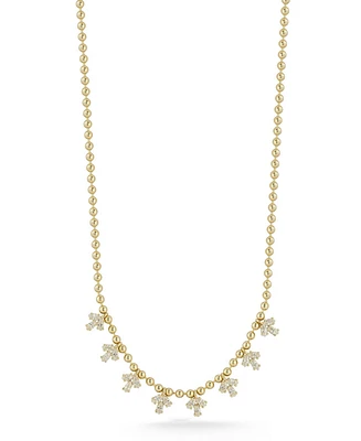 Rachel Zoe 14K Gold Plated Sterling Silver Marquise Charm Necklace