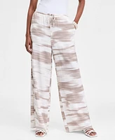 I.n.c. International Concepts Women's Printed Wide-Leg Pants, Exclusively at Macy's