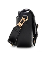Anne Klein Covered Buckle Saddle Small Crossbody Bag
