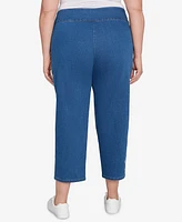 Alfred Dunner Plus Embroidered Denim Jeans