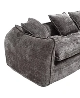 Modular Sectional Sofa, U-Shaped Couch with Sofa for five & Pillows, Modern Minimalist chenille Fabric Large Comfy Cloud Sofas, Living Room Furniture