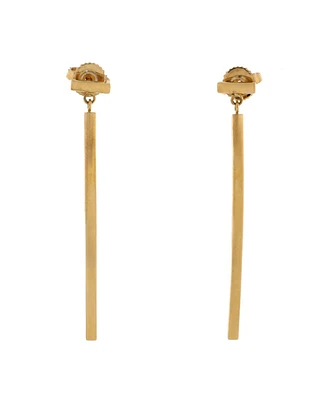 Pre-Owned Tiffany & Co. T Wire Bar Earrings 18K Gold
