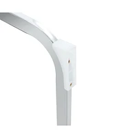 Arch Dining Chairs - Black Pu, Silver Legs (Set of 6)