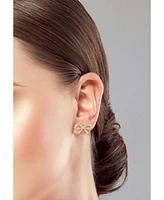 Rachel Zoe 14K Gold Plated Sterling Silver Bow Studs