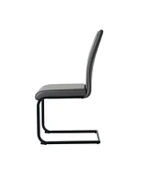 Modern Upholstered Charcoal Dining Chair (Set of 4)