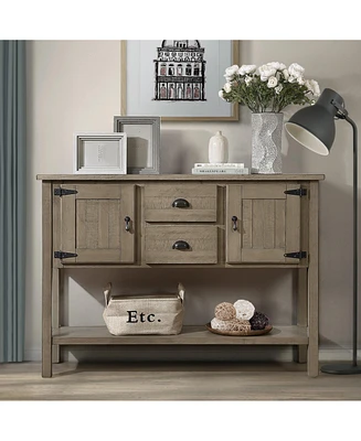 Rustic Retro Sideboard Console Table with Storage