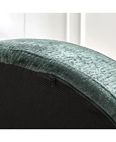 55''L Chenille Sponge single sofa,No Assembly Required,Fluffy Modern Sleeper Chair for Living room, Bedroom, Lounge and Projection Room(Not a swivel c